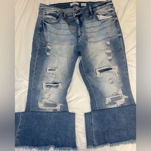 Kancan mid rise super flare jeans size 34